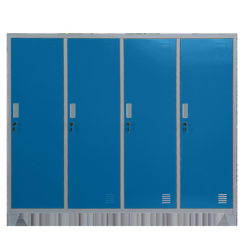 Метален шкаф Carmen CR-1604-4 JZ - сив / син | JAR Computers Метален шкаф Carmen CR-1604-4 JZ - сив / син
