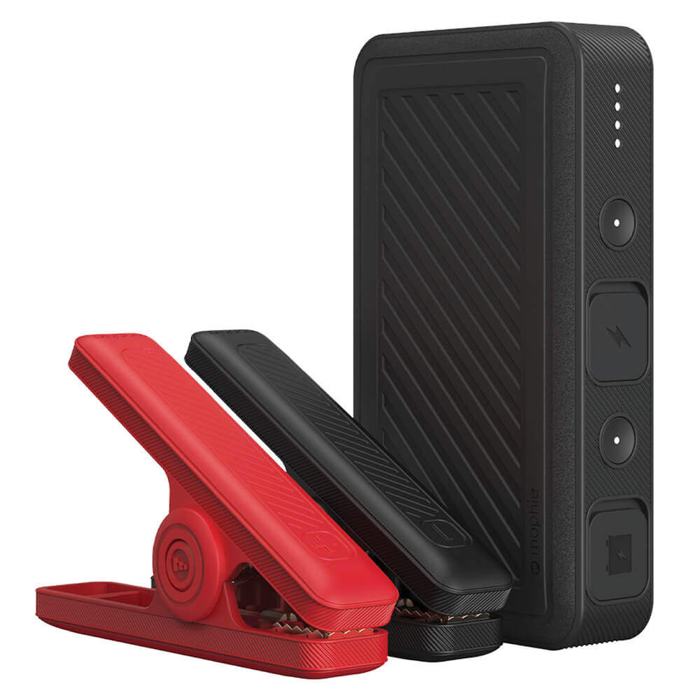 Mophie Powerstation GO Rugged Compact Car Jump Starter 2700 mAh - външна батерия 2700 mAh с фенер и JumpStarter за автомобил (черен)