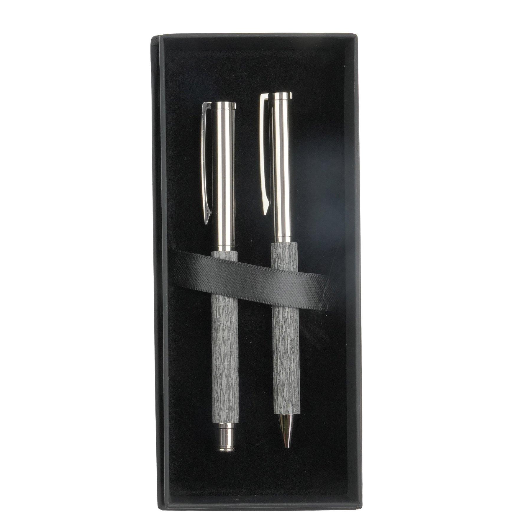 Office 1 Комплект химикалка и ролер Leatherink, метални | JAR Computers Office 1 Комплект химикалка и ролер Leatherink, метални