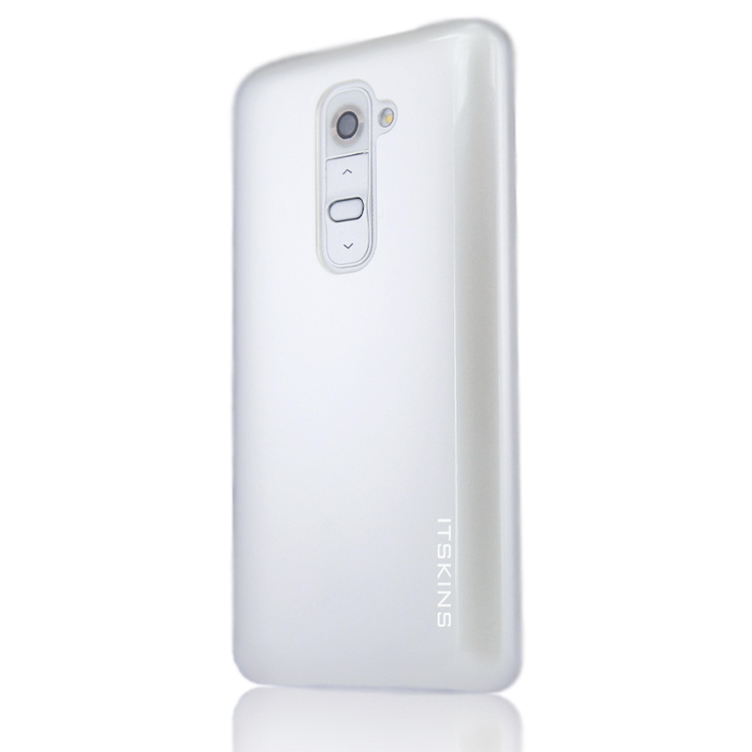 Поликарбонатов кейс и защитно покритие за дисплея за LG G2 - Itskins Pure Case (бял) | JAR Computers Поликарбонатов кейс и защитно покритие за дисплея за LG G2 - Itskins Pure Case (бял)