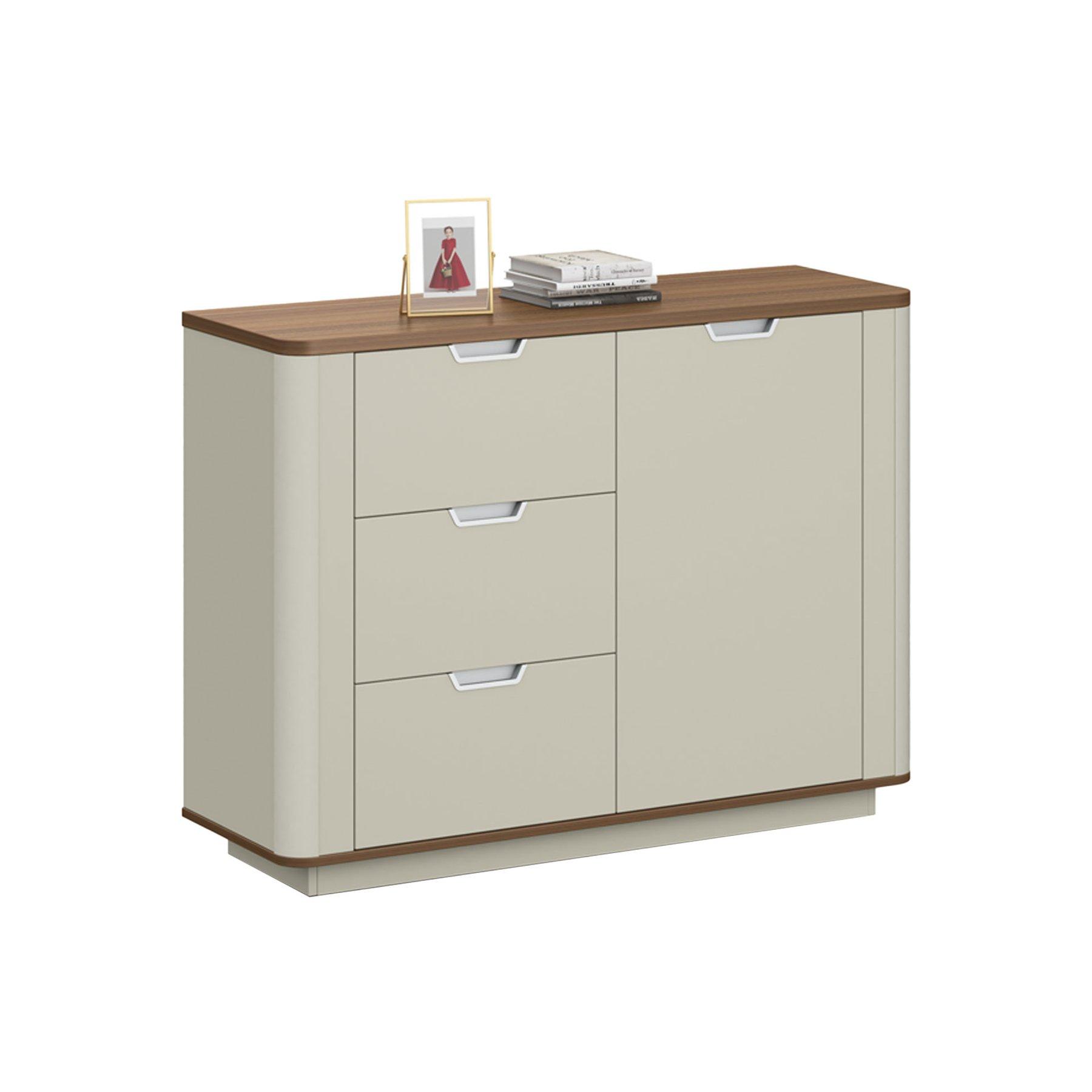 Шкаф RFG Elmaz, 1200 х 400 х 900 mm, ПДЧ, австралийски дъб и сиво