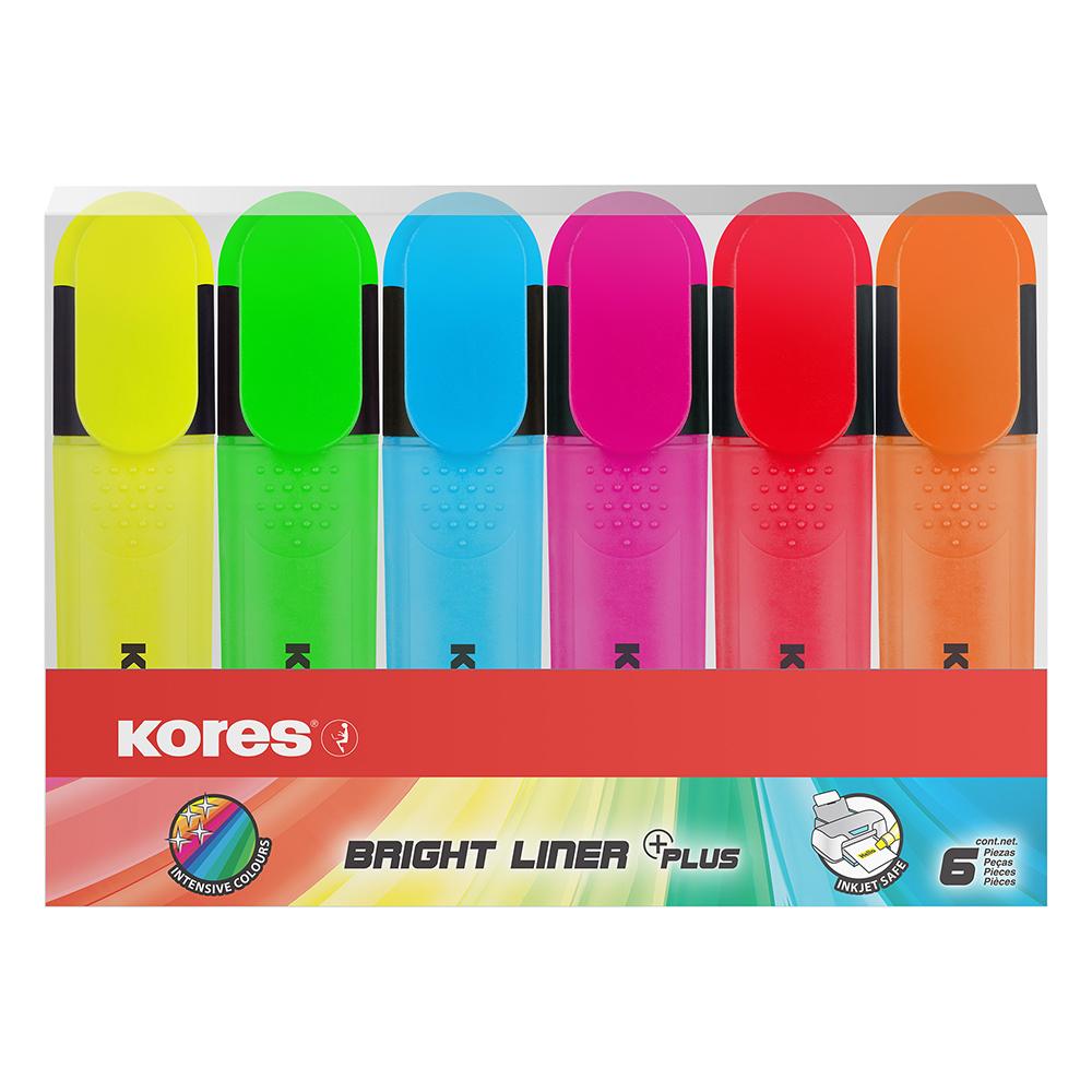 Текст маркер Kores 6 цвята | JAR Computers Текст маркер Kores 6 цвята