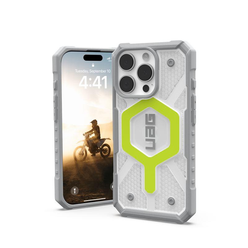 Удароустойчив хибриден кейс с MagSafe за iPhone 15 Pro Max (сив-зелен) - Urban Armor Gear Pathfinder Clear MagSafe Case (bulk) | JAR Computers Удароустойчив хибриден кейс с MagSafe за iPhone 15 Pro Max (сив-зелен) - Urban Armor Gear Pathfinder Clear MagSafe Case (bulk)