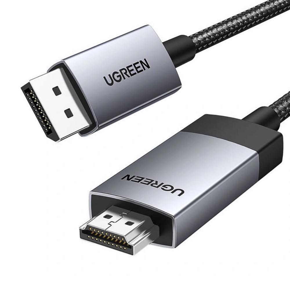 Ugreen Kabel DisplayPort do HDMI DP119 4K 60Hz 3m black(25491) (UGR25491) | JAR Computers Ugreen Kabel DisplayPort do HDMI DP119 4K 60Hz 3m black(25491) (UGR25491)