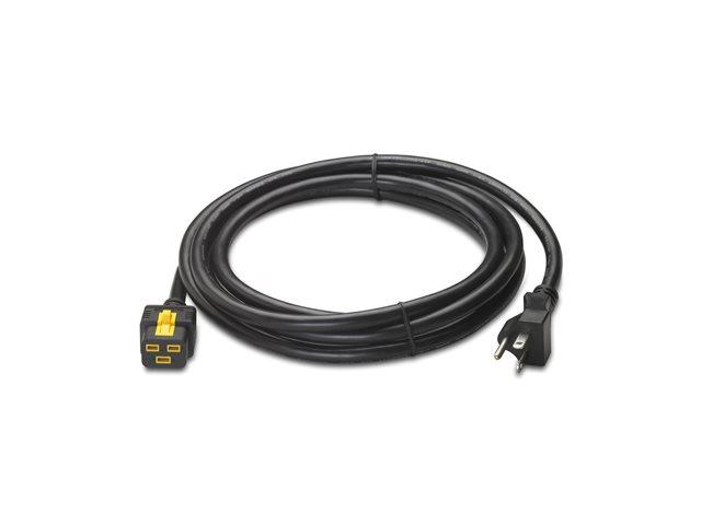 APC Power cable NEMA 5-20m to IEC 60320 C19 AC 120V 20 A 3m Black | JAR Computers APC Power cable NEMA 5-20m to IEC 60320 C19 AC 120V 20 A 3m Black