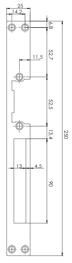 Дълга челна планка за Серии 41/54 L GREY | JAR Computers Дълга челна планка за Серии 41/54 L GREY