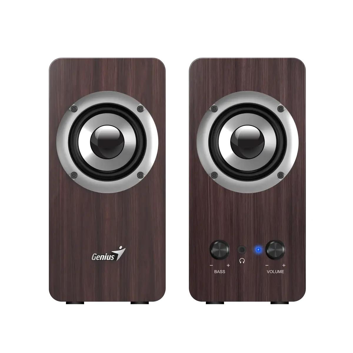 Genius тонколони Speakers 2.0 - SP-HF400 - 10W RMS, Dark Brown