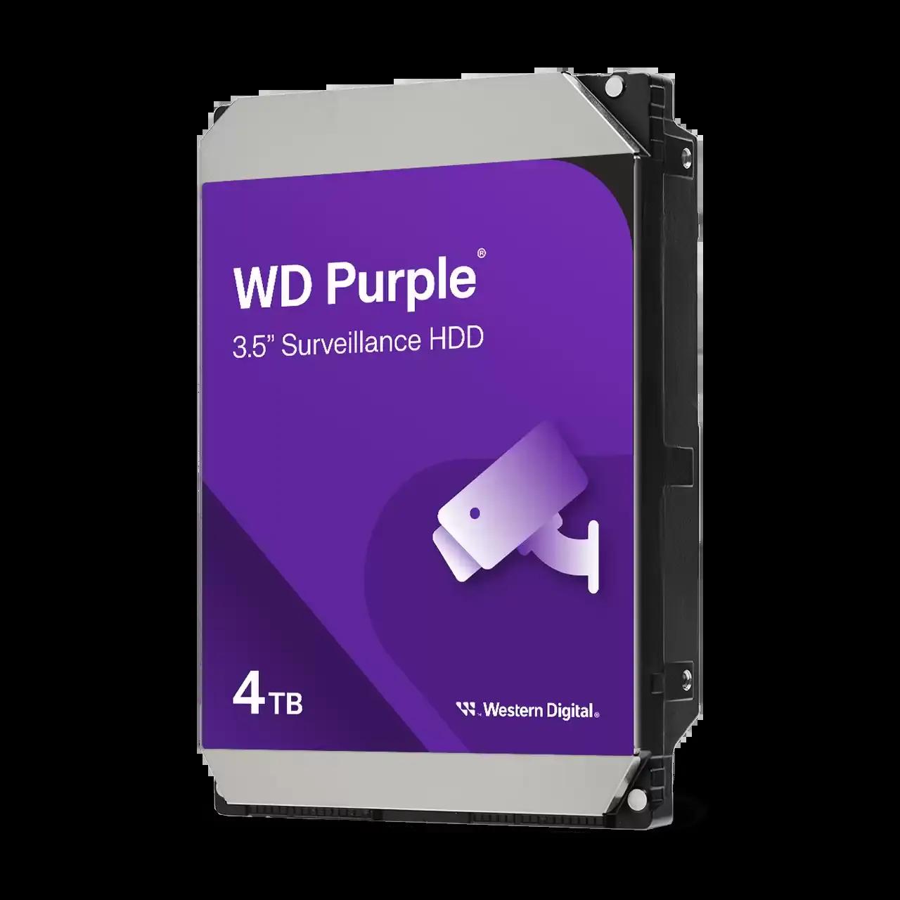 Хард диск WD Purple, 4TB, 5400rpm, 128MB, SATA 3, WD44PURZ