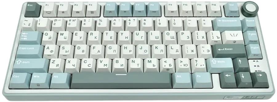 Механична клавиатура Royal Kludge – R75, K Silver, RGB, Sky Cyan | JAR Computers Механична клавиатура Royal Kludge – R75, K Silver, RGB, Sky Cyan