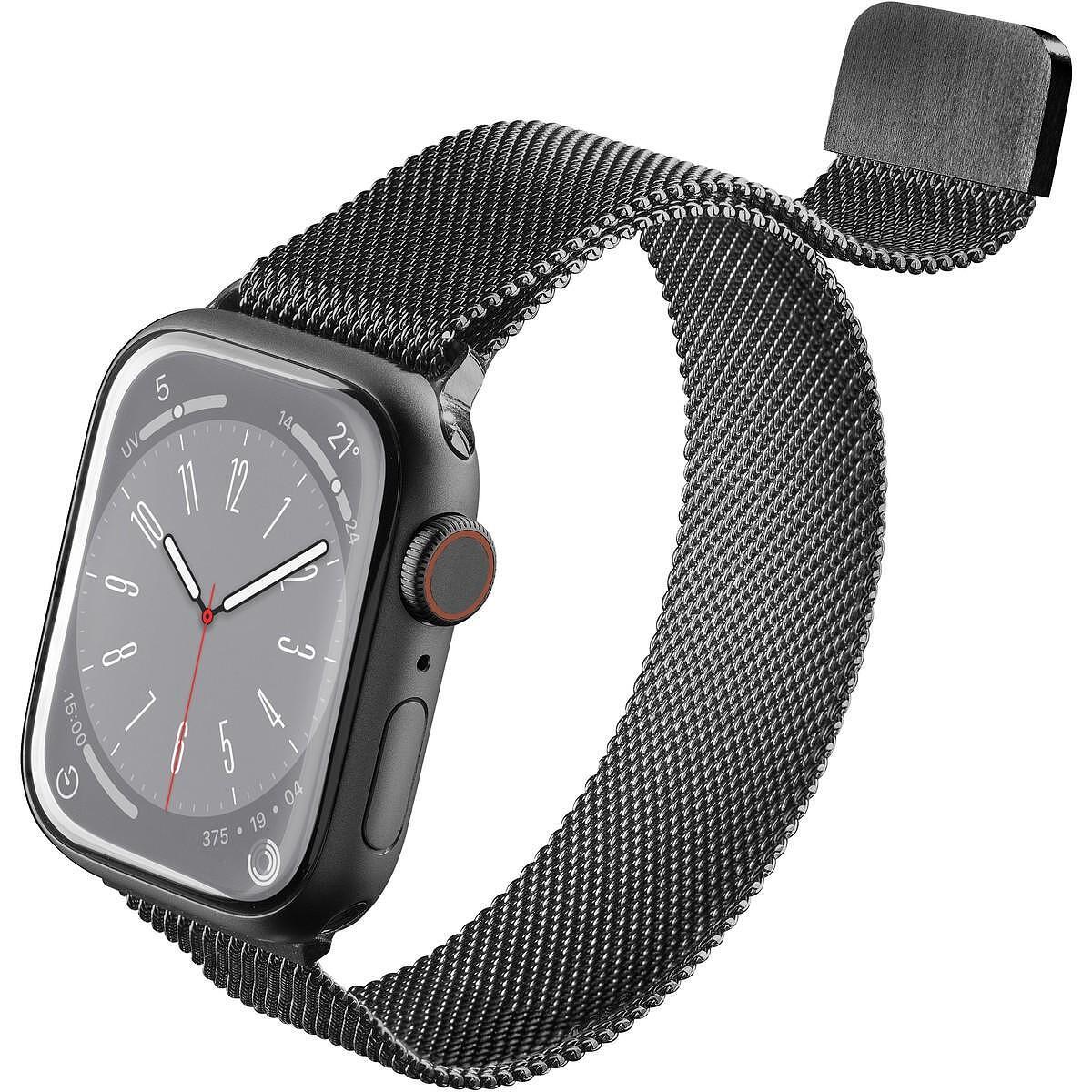 Метална каишка за Apple Watch 42/44/45/49 mm черна