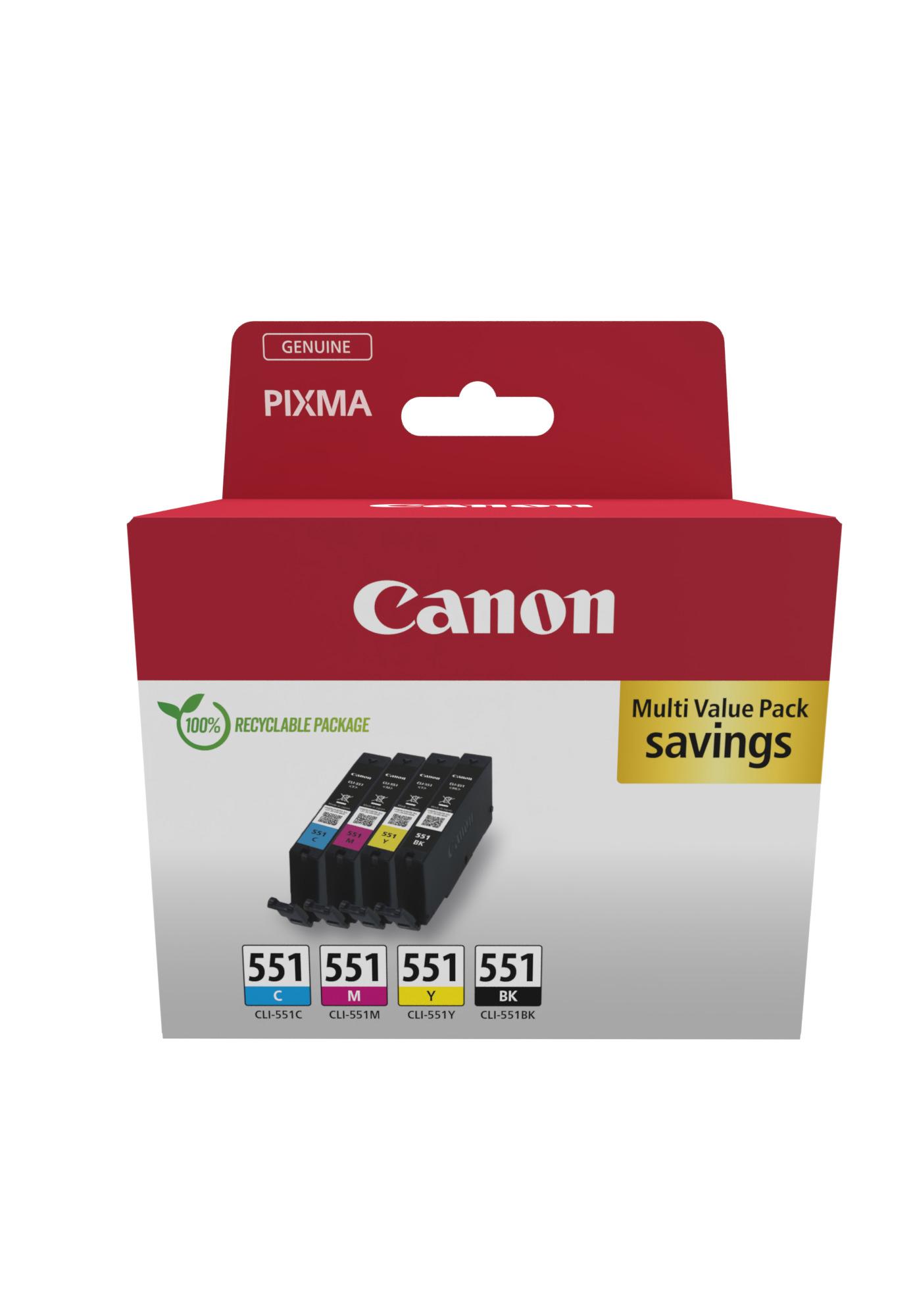 ПОВТАРЯЩ СЕ ПРОДУКТ НАЛИЧЕН Комплект 4 глави за Canon Pixma MG7100/IP8700/MG6400/IX6800 Series - Ink - CLI551 (CLI-551) / 6509B015 - BK/C/M/Y - Multipack - PN 6509B015 | JAR Computers ПОВТАРЯЩ СЕ ПРОДУКТ НАЛИЧЕН Комплект 4 глави за Canon Pixma MG7100/IP8700/MG6400/IX6800 Series - Ink - CLI551 (CLI-551) / 6509B015 - BK/C/M/Y - Multipack - PN 6509B015