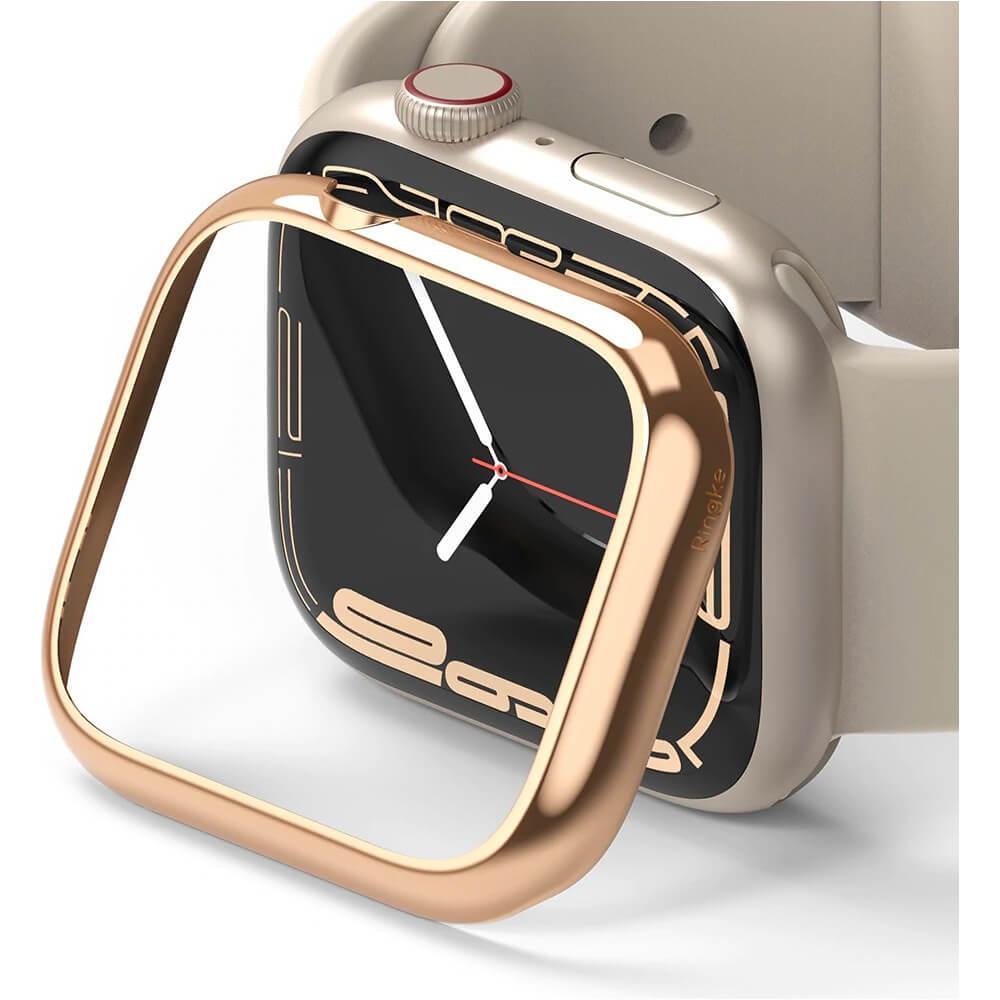 Рамка от неръждаема стомана с висока степен на защита за Apple Watch 7 45мм - Ringke Bezel Styling Stainless Steel (златист) | JAR Computers Рамка от неръждаема стомана с висока степен на защита за Apple Watch 7 45мм - Ringke Bezel Styling Stainless Steel (златист)