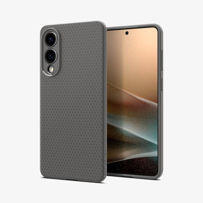 Силиконов (TPU) калъф с висока степен на защита за Samsung Galaxy S25 Edge - Spigen Liquid Air Case (сив) | JAR Computers Силиконов (TPU) калъф с висока степен на защита за Samsung Galaxy S25 Edge - Spigen Liquid Air Case (сив)