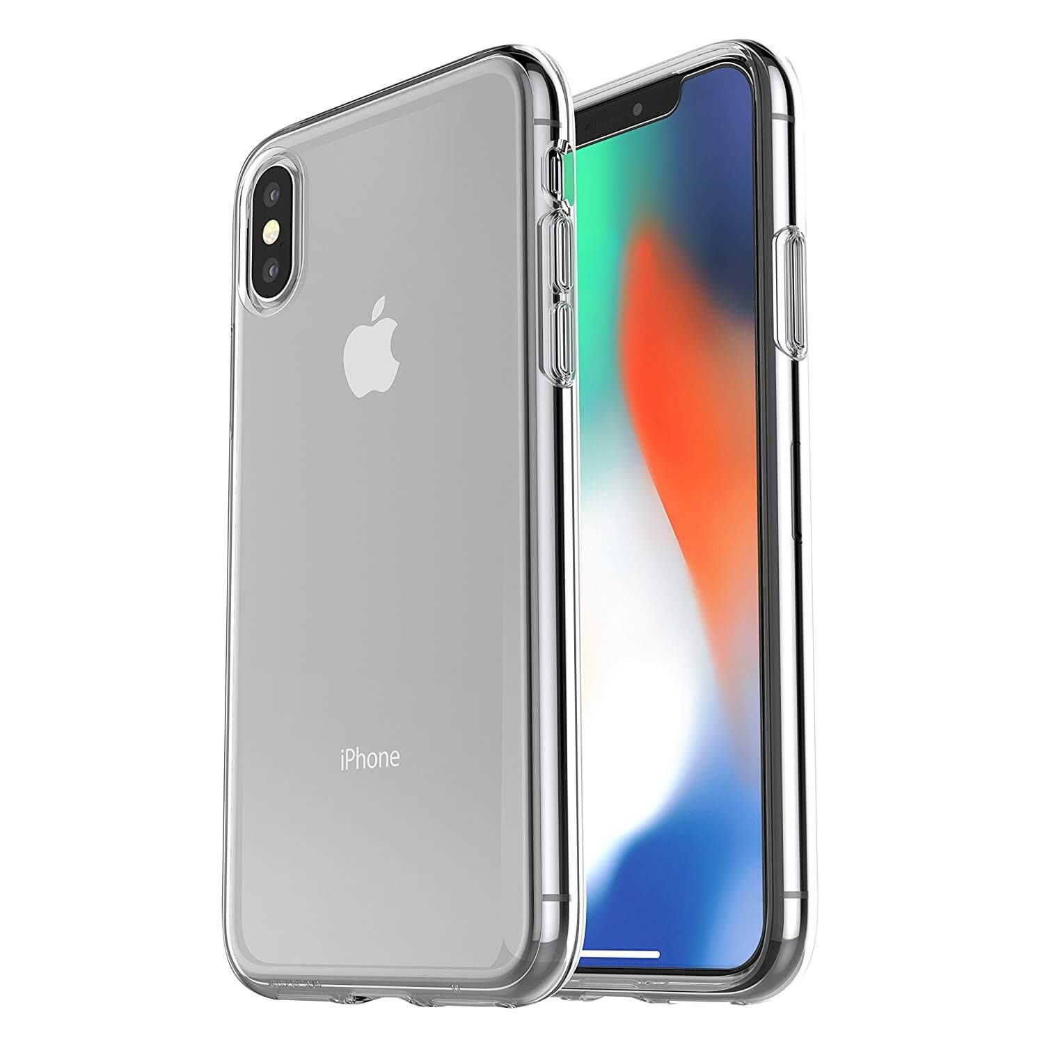 Тънък силиконов кейс за iPhone X - Otterbox Clearly Protected Skin Case (прозрачен) | JAR Computers Тънък силиконов кейс за iPhone X - Otterbox Clearly Protected Skin Case (прозрачен)