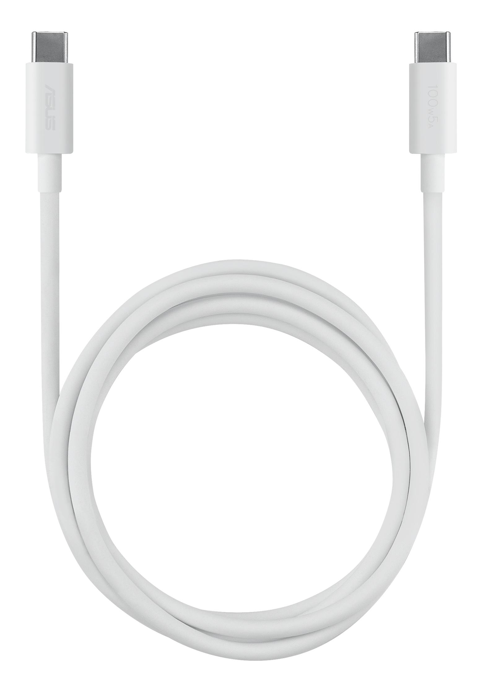 ASUS 100W USB-C Cable USB кабел 1,5 м USB C 0,48 Гбит/с Бяла