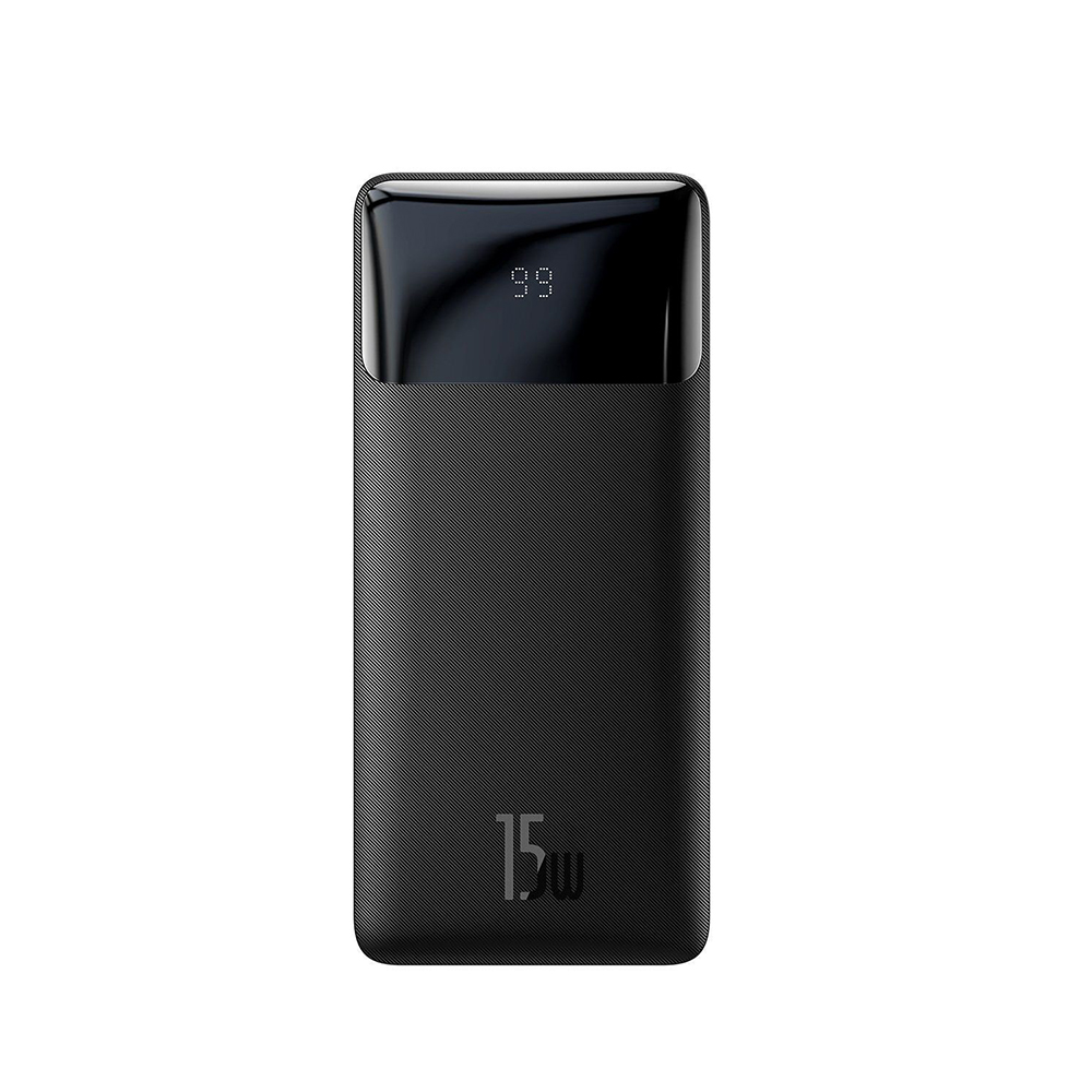Baseus Bipow Overseas Edition Power Bank 30000mAh 15W with 2 USB-A and USB-C Black (PPBD050201) (BASPPBD050201)