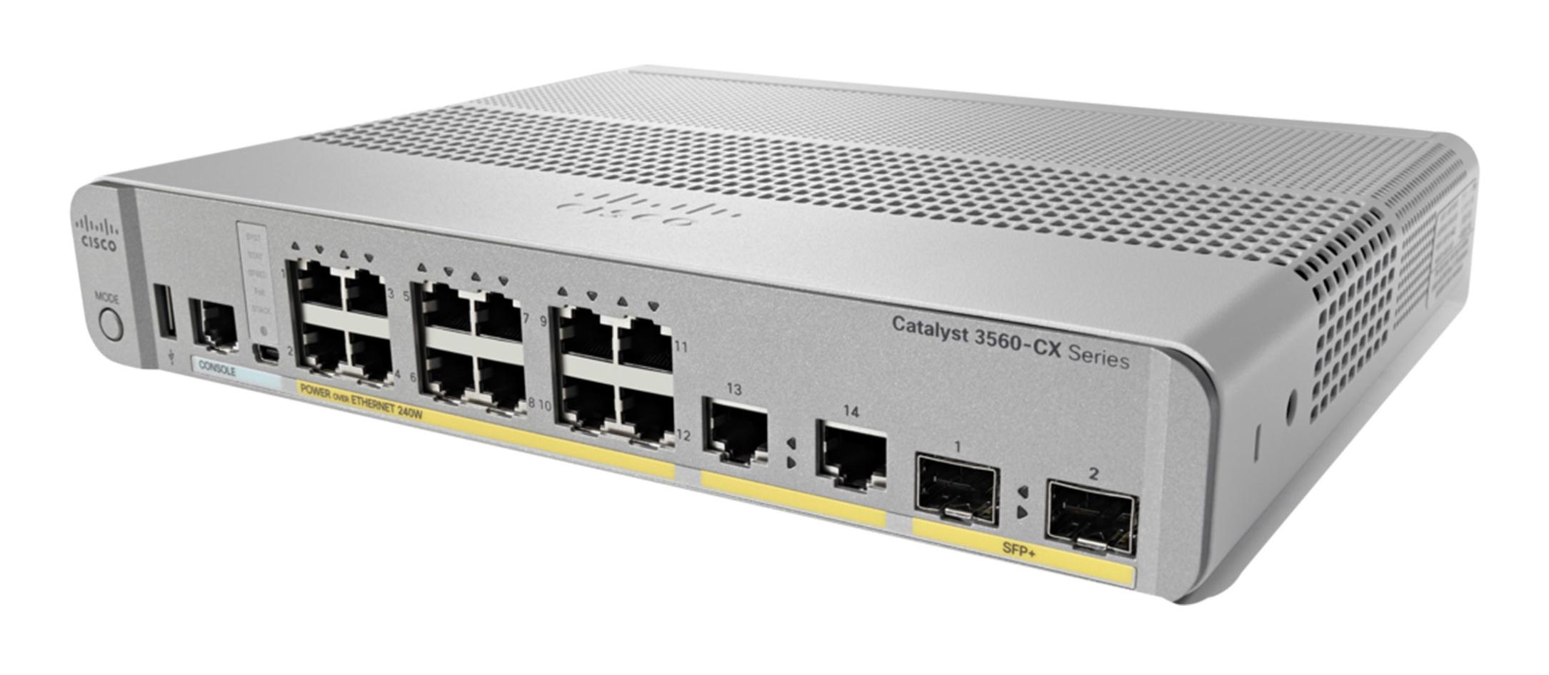 Cisco WS-C3560CX12PDS-RF мрежов суич Управляем Gigabit Ethernet (10/100/1000) Захранване по Ethernet (PoE) Бяла | JAR Computers Cisco WS-C3560CX12PDS-RF мрежов суич Управляем Gigabit Ethernet (10/100/1000) Захранване по Ethernet (PoE) Бяла