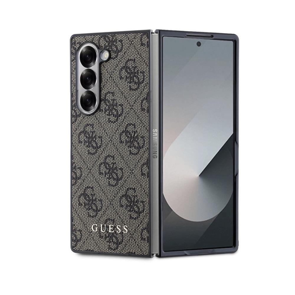 Дизайнерски кожен кейс за Samsung Galaxy Z Fold6 - Guess 4G Collection Hard Case (кафяв) | JAR Computers Дизайнерски кожен кейс за Samsung Galaxy Z Fold6 - Guess 4G Collection Hard Case (кафяв)