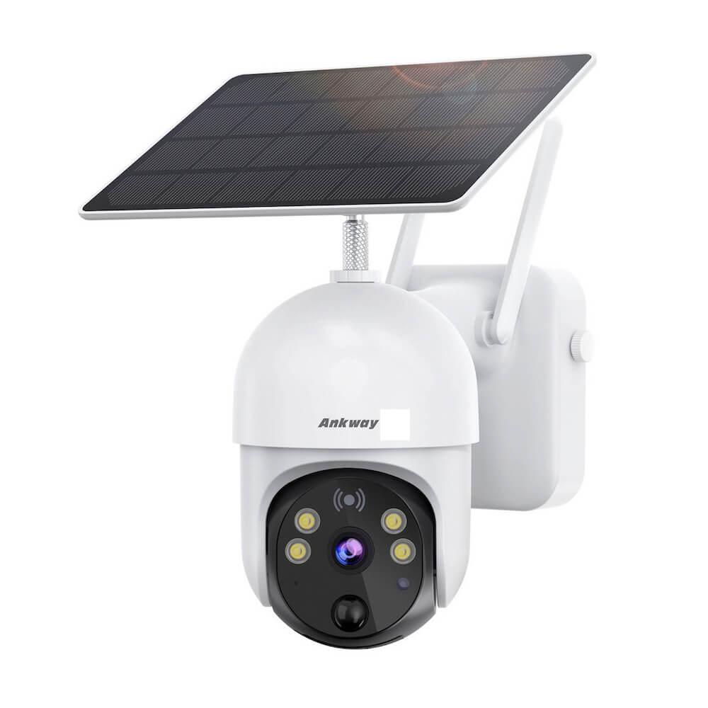 Домашна видеокамера със соларен панел за външна употреба - Choetech PTZ Solar Outdoor Security Camera Full HD 1080P (бял) | JAR Computers Домашна видеокамера със соларен панел за външна употреба - Choetech PTZ Solar Outdoor Security Camera Full HD 1080P (бял)