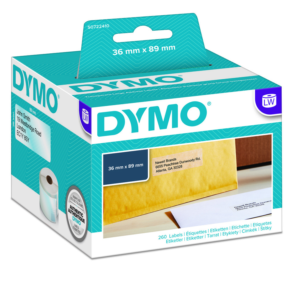 DYMO 99013 LW EURO LABEL 89x36mm (1 Roll) (S0722410) (DYMO99013)