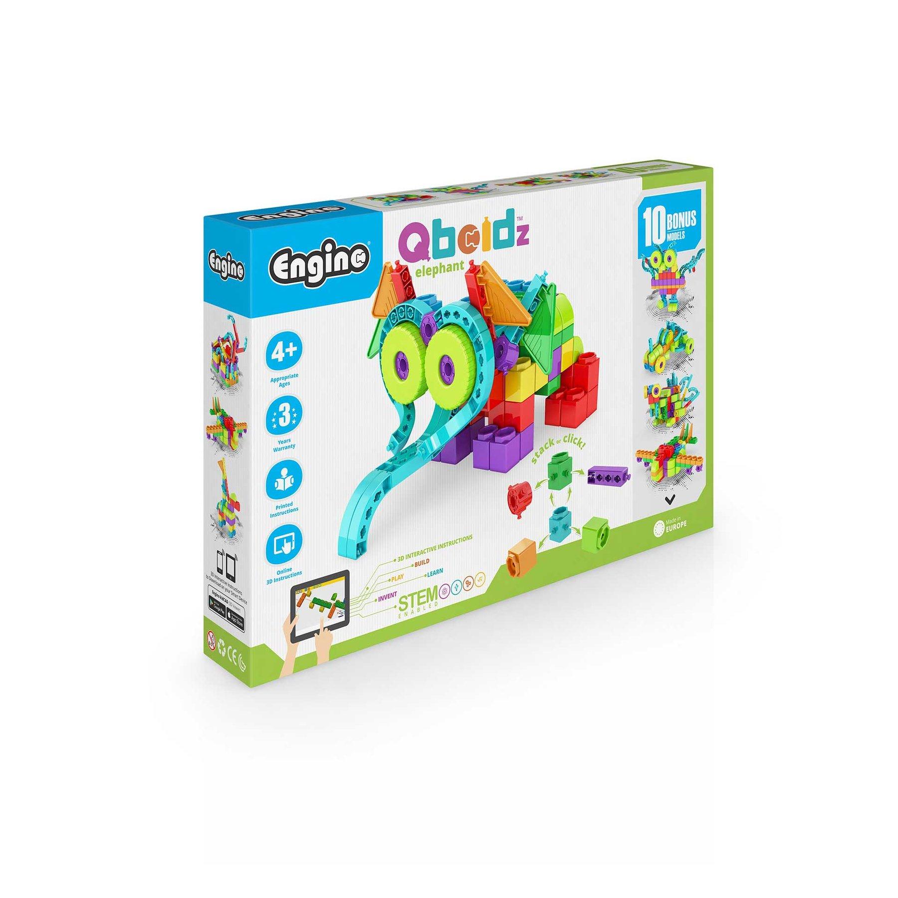 Engino Конструктор Qboidz - Слон, 10 в 1 | JAR Computers Engino Конструктор Qboidz - Слон, 10 в 1