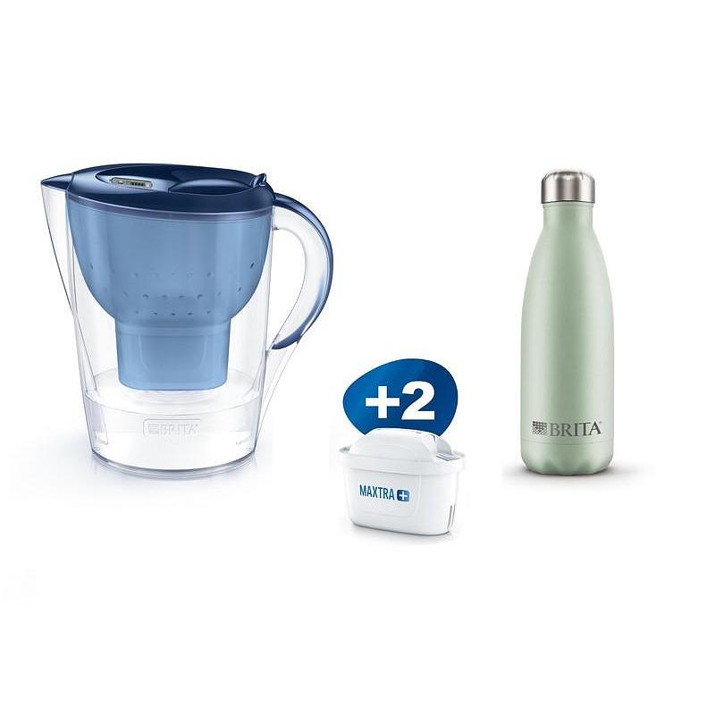Филтрираща кана Brita MARELLA XL MEMO+2 Ф-РА MAXTRA PLUS+ТЕРМО БУТИЛКА , 3,5L