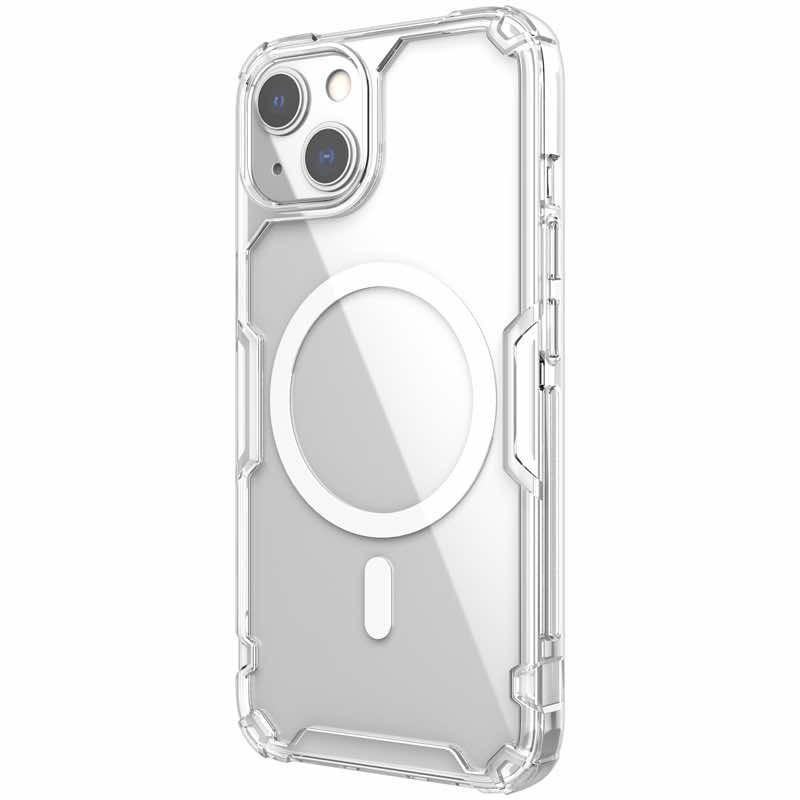 Хибриден удароустойчив кейс с MagSafe за iPhone 13 - Nillkin Nature TPU Pro Magnetic Case (прозрачен) | JAR Computers Хибриден удароустойчив кейс с MagSafe за iPhone 13 - Nillkin Nature TPU Pro Magnetic Case (прозрачен)