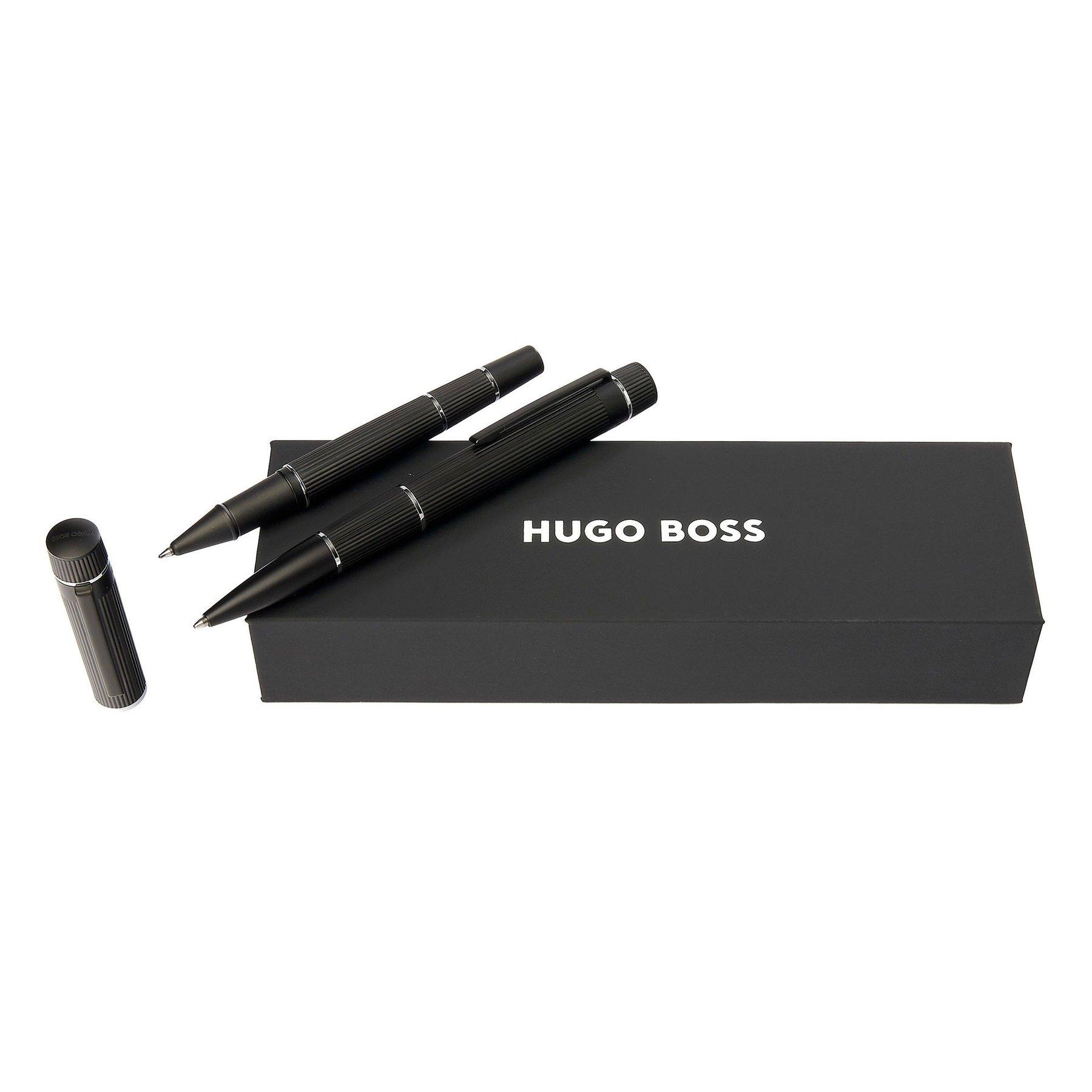 Hugo Boss Комплект химикалка и ролер Core, в кутия, черни | JAR Computers Hugo Boss Комплект химикалка и ролер Core, в кутия, черни