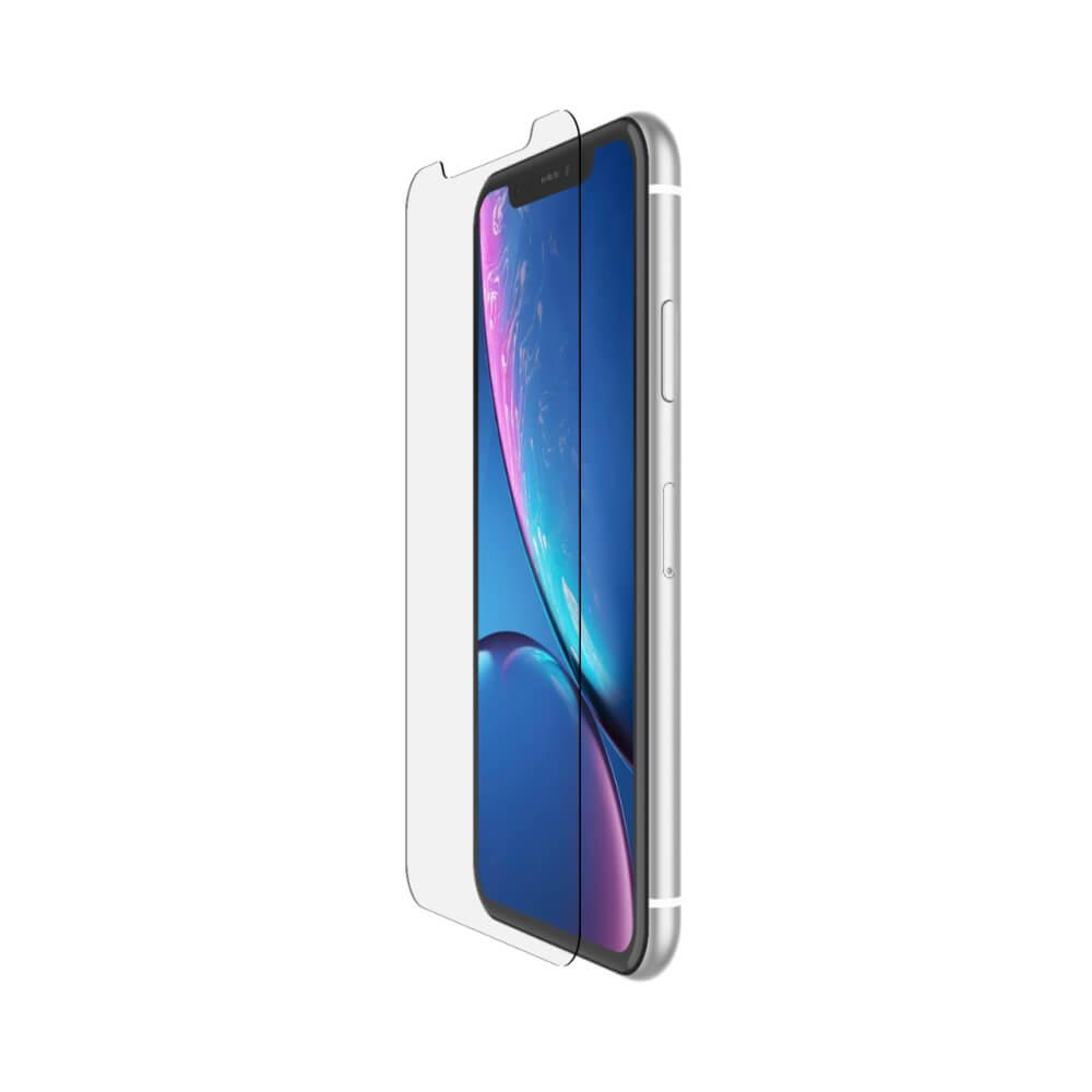 Калено стъклено защитно покритие с рамка за поставяне за iPhone 11, iPhone XR - Belkin InvisiGlass Ultra with installation frame | JAR Computers Калено стъклено защитно покритие с рамка за поставяне за iPhone 11, iPhone XR - Belkin InvisiGlass Ultra with installation frame
