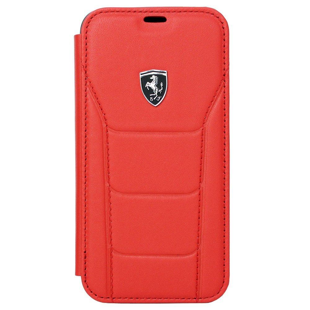 Кожен калъф (естествена кожа), тип портфейл за iPhone XS, iPhone X - Ferrari Heritage 488 Genuine Leather Booktype Case (червен) | JAR Computers Кожен калъф (естествена кожа), тип портфейл за iPhone XS, iPhone X - Ferrari Heritage 488 Genuine Leather Booktype Case (червен)