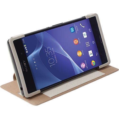 Кожен калъф, тип портфейл и поставка за Sony Xperia Z3 - Krusell Malmö Flip Cover (бял) | JAR Computers Кожен калъф, тип портфейл и поставка за Sony Xperia Z3 - Krusell Malmö Flip Cover (бял)