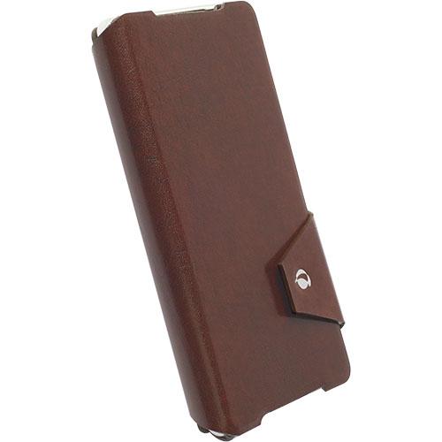 Кожен калъф, тип портфейл за Sony Xperia Z2 - Krusell Kalmar Wallet Case (кафяв) | JAR Computers Кожен калъф, тип портфейл за Sony Xperia Z2 - Krusell Kalmar Wallet Case (кафяв)
