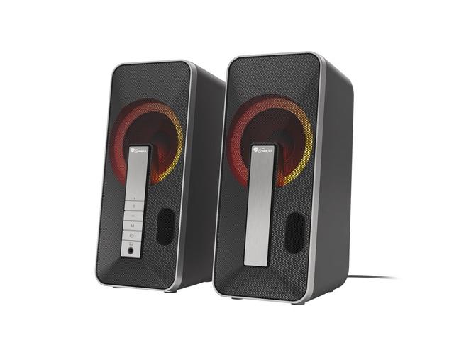 Компютърни тонколони Genesis Helium 100BT, Stereo 2.0, Bluetooth 5.0/USB, с подсветка, черни | JAR Computers Компютърни тонколони Genesis Helium 100BT, Stereo 2.0, Bluetooth 5.0/USB, с подсветка, черни
