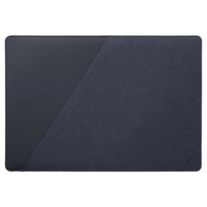 Native Union Stow Sleeve - качествен полиуретанов калъф за MacBook Pro 16, Pro 15 и лаптопи до 16 инча (тъмносин)