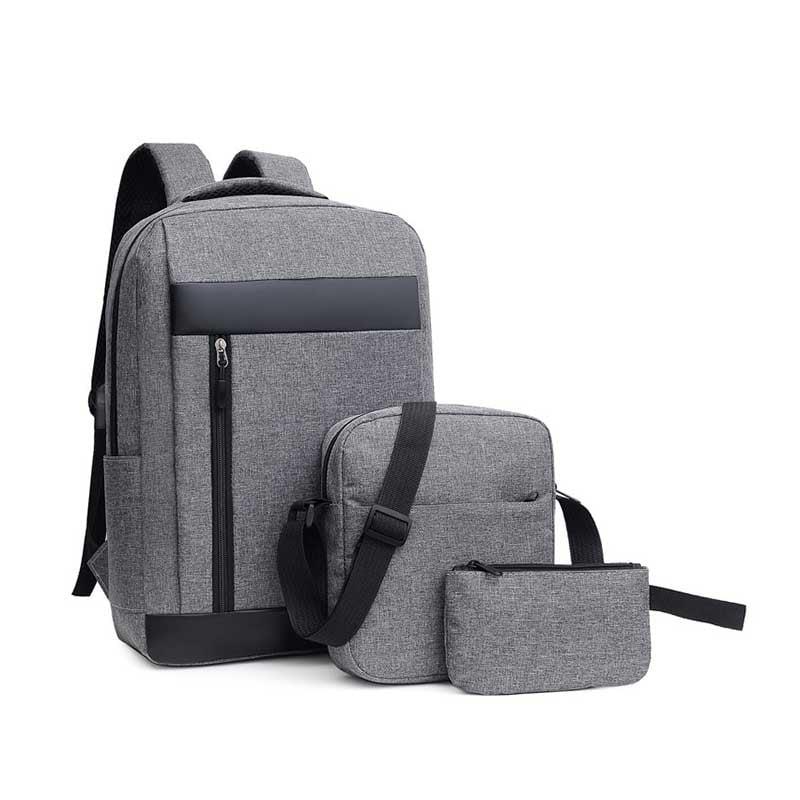 Office 1 Комплект раница за лаптоп, чанта и несесер Casablanca, 3 в 1, полиестер, сиви | JAR Computers Office 1 Комплект раница за лаптоп, чанта и несесер Casablanca, 3 в 1, полиестер, сиви