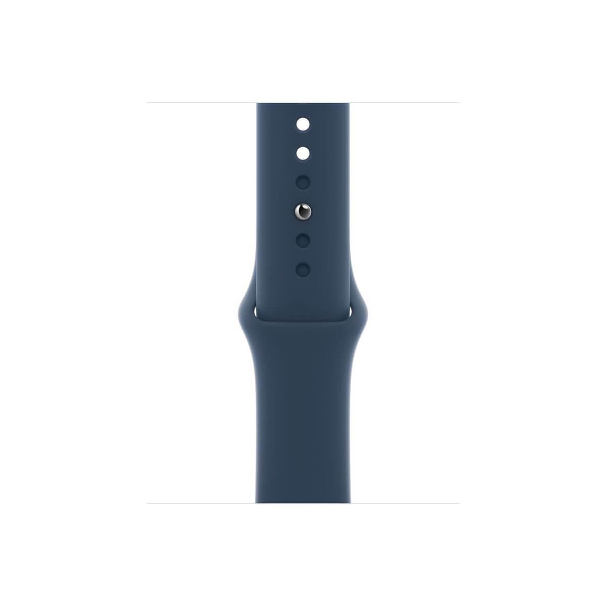 Оригинална силиконова каишка за Apple Watch 42мм, 44мм, 45мм, Ultra, Ultra 2 49мм (син) - Apple Watch Abyss Blue Sport Band (разопакован продукт) | JAR Computers Оригинална силиконова каишка за Apple Watch 42мм, 44мм, 45мм, Ultra, Ultra 2 49мм (син) - Apple Watch Abyss Blue Sport Band (разопакован продукт)