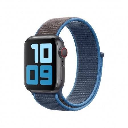 Оригинална текстилна каишка за Apple Watch 42мм, 44мм - Apple Surf Blue Sport Loop (кафяв-син) | JAR Computers Оригинална текстилна каишка за Apple Watch 42мм, 44мм - Apple Surf Blue Sport Loop (кафяв-син)