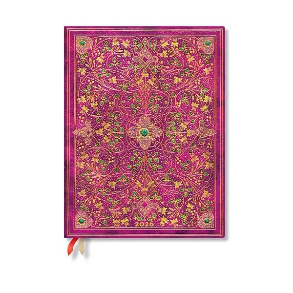 Paperblanks Планер Diamond Jubilee, Ultra, вертикален, твърда корица, 80 листа, за 2026 година