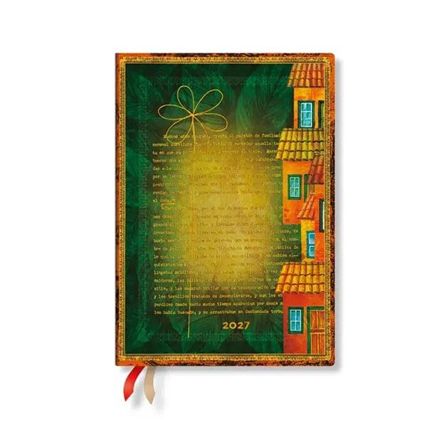 Paperblanks Планер Garcia Marquez, Midi, вертикален, мека корица, 88 листа, за 2027 година | JAR Computers Paperblanks Планер Garcia Marquez, Midi, вертикален, мека корица, 88 листа, за 2027 година