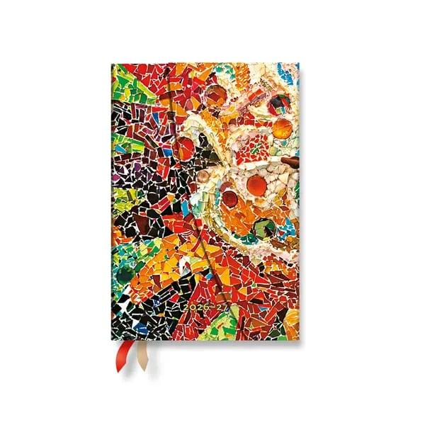 Paperblanks Планер Gaudi's Sun, Mini, хоризонтален, твърда корица, 112 листа, за 2026-2027 година