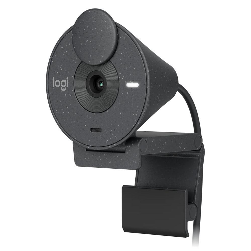 Уеб камера Logitech Brio 305 Graphite, микрофон, Full HD (1920x1080@30fps), USB-C, черна, 960-001469 | JAR Computers Уеб камера Logitech Brio 305 Graphite, микрофон, Full HD (1920x1080@30fps), USB-C, черна, 960-001469