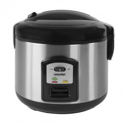 Уред за варене на ориз Mesko MS 6411, 1000 W, 1.5l, Поддържане на топлината, Инокс/Черен