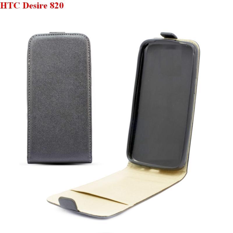 Вертикален кожен калъф с джоб за HTC Desire 820 - Leather Pocket Flip Case (сив) | JAR Computers Вертикален кожен калъф с джоб за HTC Desire 820 - Leather Pocket Flip Case (сив)