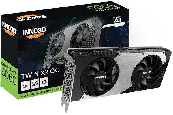 VGA Inno3D GeForce RTX 5060 8GB GDDR7 Twin X2 OC | JAR Computers VGA Inno3D GeForce RTX 5060 8GB GDDR7 Twin X2 OC