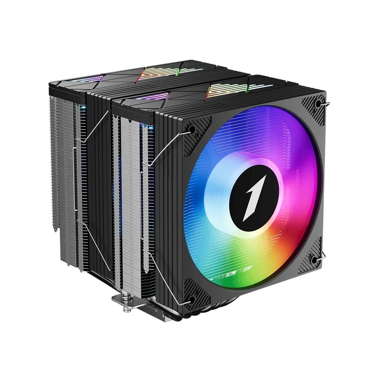 1stPlayer охладител CPU Cooler CRYO CY12LD Black - LGA1851/AM5, Dual-Tower, ARGB | JAR Computers 1stPlayer охладител CPU Cooler CRYO CY12LD Black - LGA1851/AM5, Dual-Tower, ARGB
