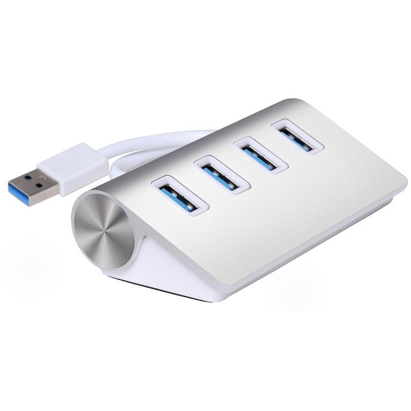 Алуминиев 4-портов USB-A 3.0 хъб за MacBook и преносими компютри - Cateck USB-A 3.0 Premium 4 Port Aluminum USB Hub | JAR Computers Алуминиев 4-портов USB-A 3.0 хъб за MacBook и преносими компютри - Cateck USB-A 3.0 Premium 4 Port Aluminum USB Hub