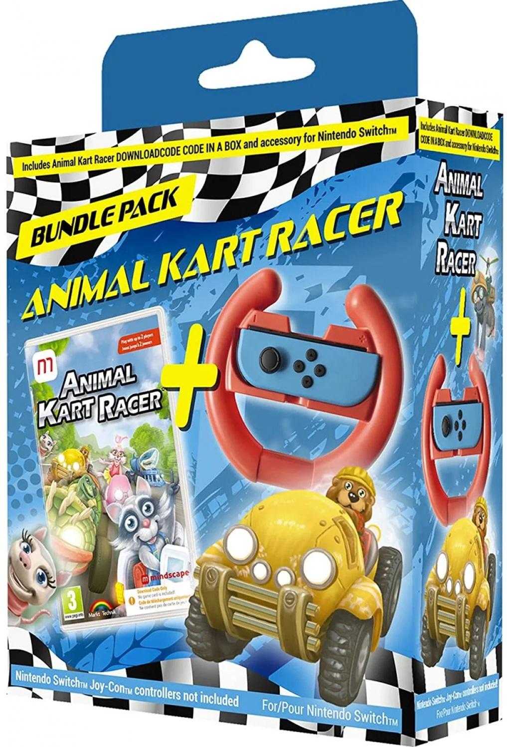 Animal Kart Racer Steering Wheel Bundle - Код в кутия (Nintendo Switch)