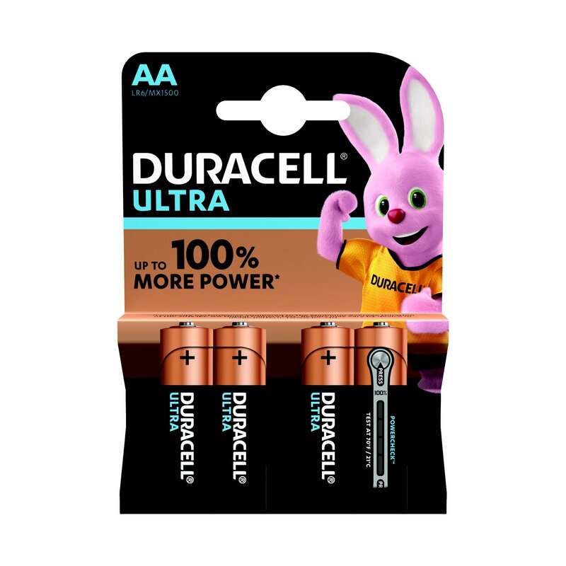 Батерия Duracell ULTRA/TURBO MAX AA MN1500 K4 | JAR Computers Батерия Duracell ULTRA/TURBO MAX AA MN1500 K4