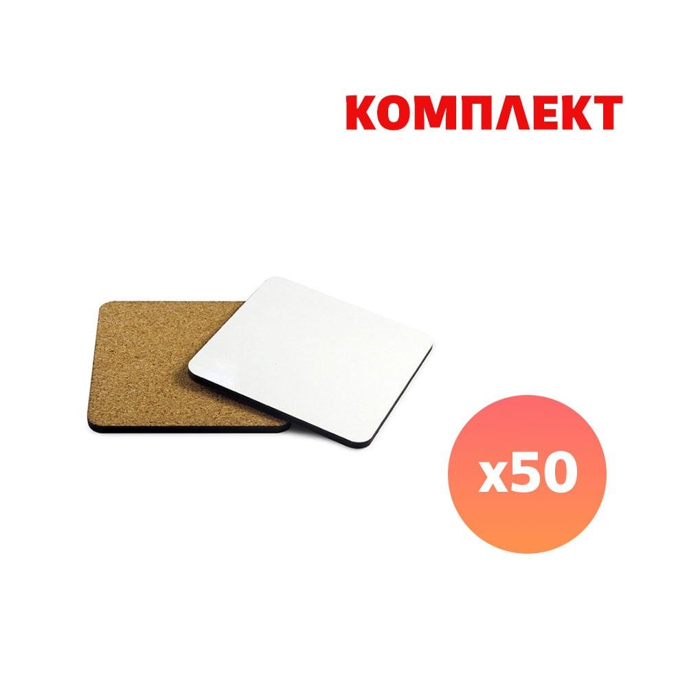 BESTSUB Подложка за чаша, коркова, квадратна, с пълноцветен печат, 50 броя | JAR Computers BESTSUB Подложка за чаша, коркова, квадратна, с пълноцветен печат, 50 броя