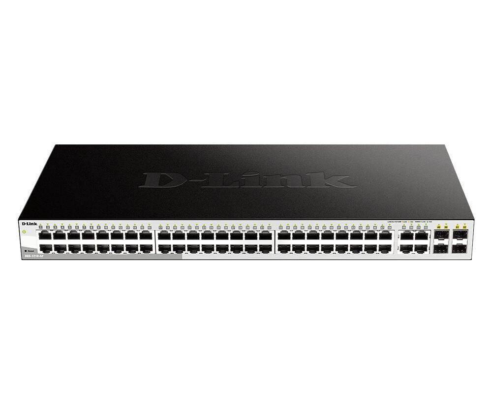 D-Link DGS-1210-52 Управляем L2 Gigabit Ethernet (10/100/1000) 1U Черен | JAR Computers D-Link DGS-1210-52 Управляем L2 Gigabit Ethernet (10/100/1000) 1U Черен